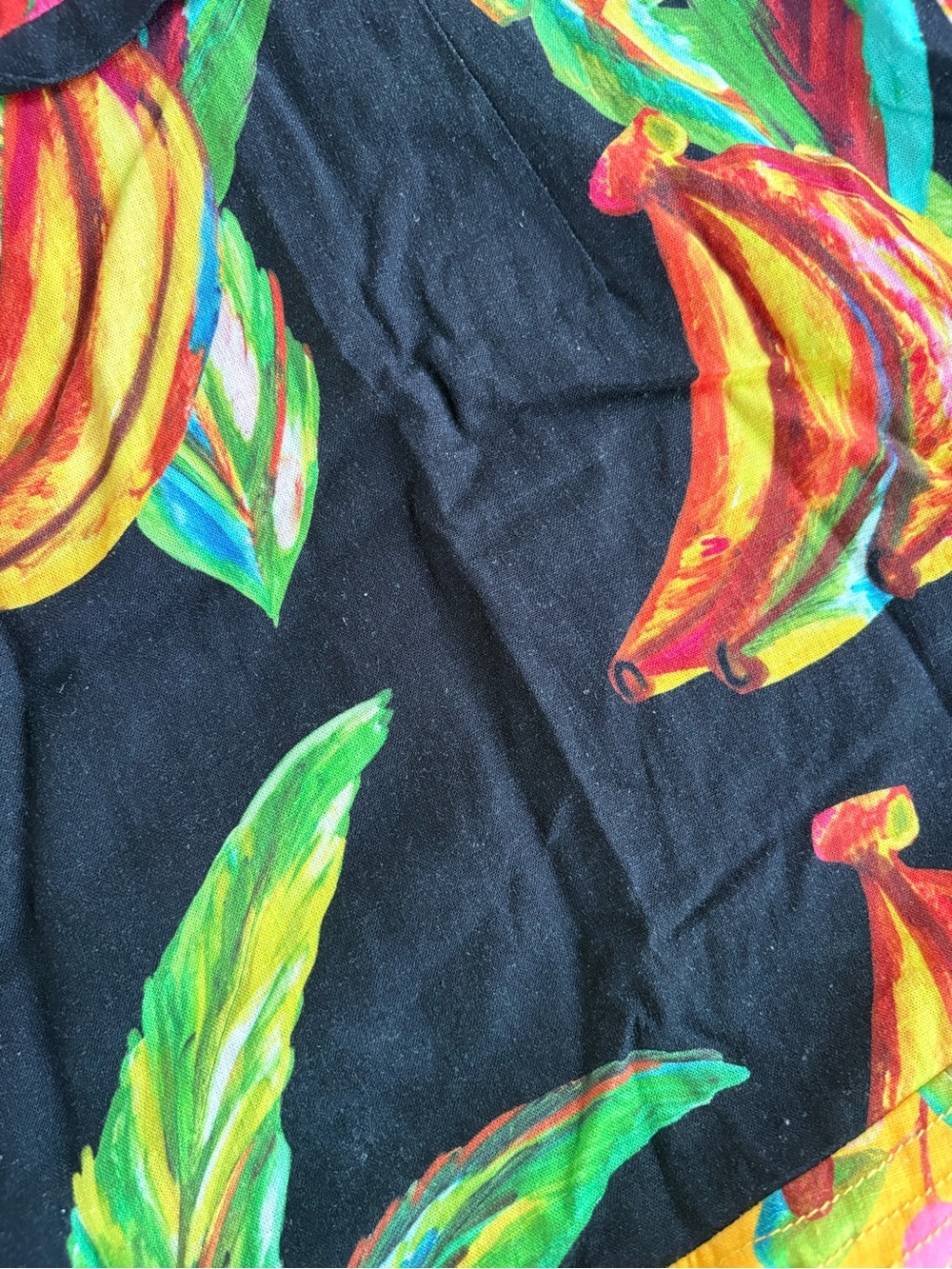 Farm Rio Cashews Chilli Bananas Linen Mini Dress M - Picture 16 of 16